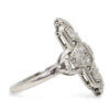 Platinum Diamond Art Deco Dinner Ring