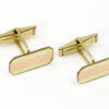 14 Karat Rose and Yellow Gold Retro Cufflinks