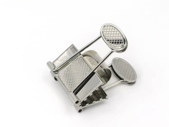 Stainless Steel Money Clip with Criss Cross Design