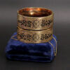 14 Karat Yellow Gold Victorian Hinged Bangles with Taille D'Epargne Designs