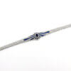 18 Karat White Gold Sapphire and Diamond Starburst Bracelet