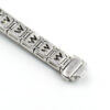 18 Karat White Gold Sapphire and Diamond Starburst Bracelet