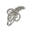 Platinum and Diamond Laykin et Cie Floral Brooch back view