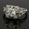 Platinum 1.08 Carat Art Deco Diamond Ring- GIA Report