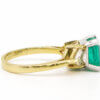 14 Karat Yellow Gold 2.62 Carat Emerald and Diamond Ring