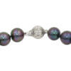 18 Inch Aubergine Natural Colored Tahitian Pearl Necklace