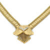 14 Karat Yellow Gold Diamond and Fringe Necklace