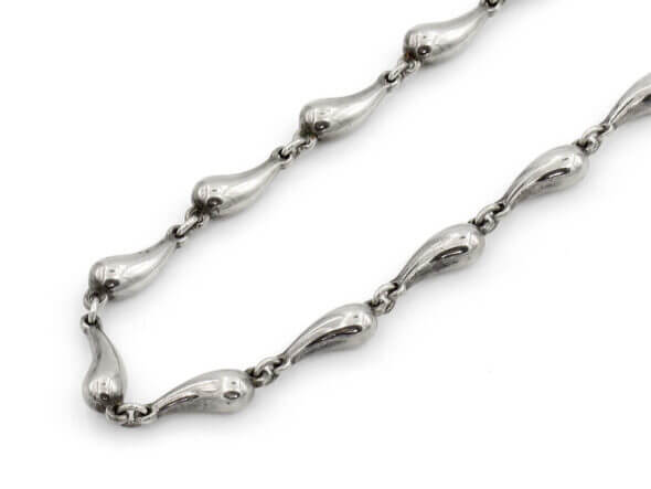 Tiffany Sterling Sliver Teardrop Link Chain by Elsa Peretti