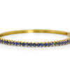 18 Karat Yellow Gold Sapphire Bangle bracelet