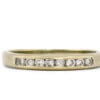 14 Karat White Gold Channel Set Diamond Band