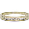 14 Karat White Gold Channel Set Diamond Band
