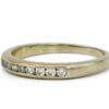 14 Karat White Gold Channel Set Diamond Band