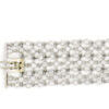 18 Karat White Gold Bezel Set Diamond Mesh Bracelet