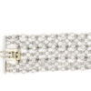 18 Karat White Gold Bezel Set Diamond Mesh Bracelet