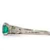 Platinum 1.02 Carat Emerald and Diamond Ring