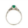 Platinum 1.02 Carat Emerald and Diamond Ring