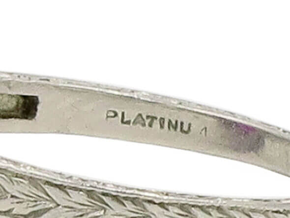 Platinum Edwardian No Heat Burma Ruby Ring