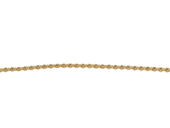 14 Karat Rose Gold Bezel Set Diamond Bracelet bottom side