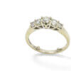 14 Karat White Gold Five Stone Diamond Ring