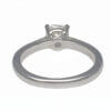 Cushion Cut Diamond Solitaire Engagement Ring in 18 Karat White Gold with GIA Report back view