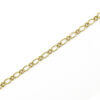 14 Karat Yellow Gold Open Link Charm Bracelet