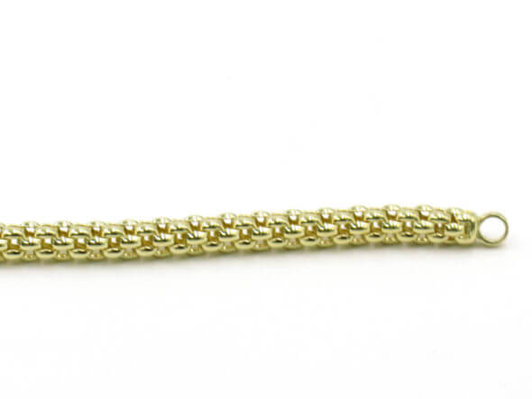 18 Karat Yellow Gold Round Mesh Bracelet by Fope