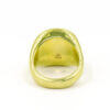 18 Karat Yellow Gold Freeform Bezel Set Opal Ring back view