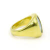 18 Karat Yellow Gold Freeform Bezel Set Opal Ring side view