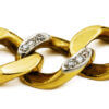 14 Karat Yellow Gold 48 diamond link bracelet