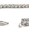 18k white gold diamond line Bracelet, weighing 3.50 carats