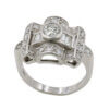 Platinum Diamond Retro Ring