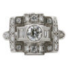 Platinum Diamond Retro Ring