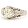 1.38 Carat Diamond Ring in 18 Karat White Gold