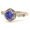 14 Karat White Gold 0.67 Carat Tanzanite | Diamond Ring