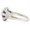 14 Karat White Gold Diamond | Sapphire Ring