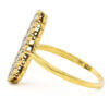 Platinum Topped 14 Karat Yellow Gold Emerald | Diamond Ring