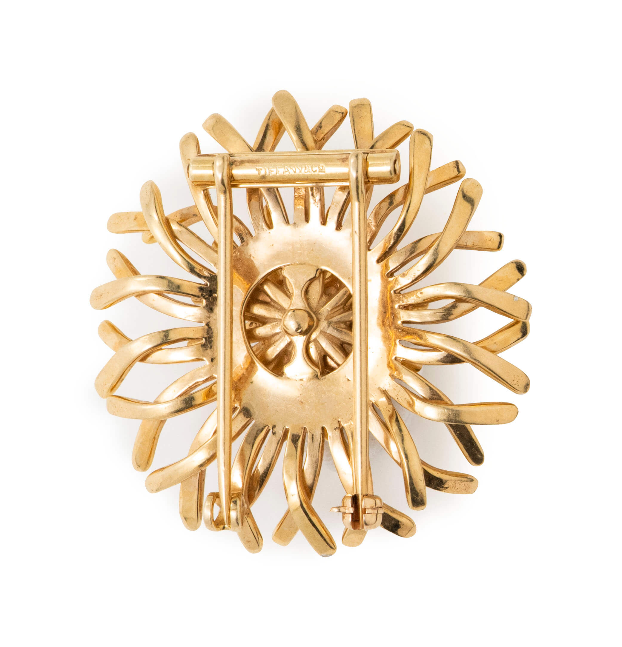 Tiffany & Co. Anemone Diamond Brooch Pin in 18k Yellow Gold