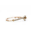 Victorian Sapphire | Pearl Gold Bypass Bangle Bracelet