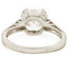 Amazing Platinum Diamond Asscher Cut Diamond Engagement Ring back view