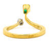18 Karat Yellow Gold Emerald | Diamond Ring