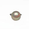 Platinum Edwardian Pearl and Diamond Ring front view