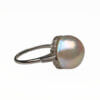 Platinum Edwardian Pearl and Diamond Ring side view