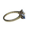 14 Karat Yellow Gold Pansy Ring