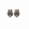 Georg Jensen Sterling Silver Leaf Motif Earrings Style 108