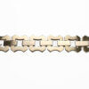 14 Karat Yellow Gold Wide Retro Link Bracelet