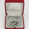 Platinum and Diamond Laykin et Cie Floral Brooch in box