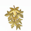 18 Karat Yellow Gold Maple Leaf Brooch