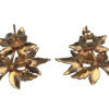 18 Karat Yellow Gold Maple Leaf Earrings back view