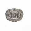 Platinum Art Deco Style Diamond Engagement Ring