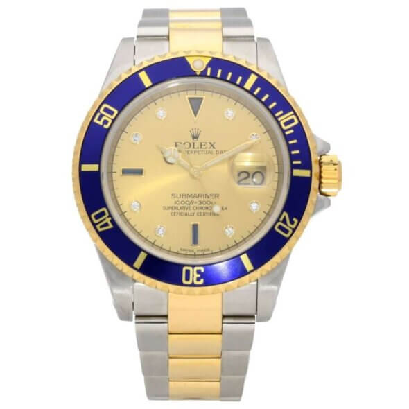 Rolex Submariner 16613 Serti Dial 1999